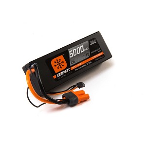 Spektrum 7.4V 5000 mAh 2S 30C Smart LiPo Hardcase IC5