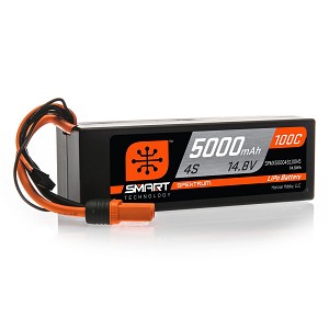 Spektrum 14.8V 5000mAh 4S 100C Smart LiPo Battery IC5