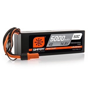 Spektrum 14.8V 5000mAh 4S 50C Smart LiPo Battery IC5
