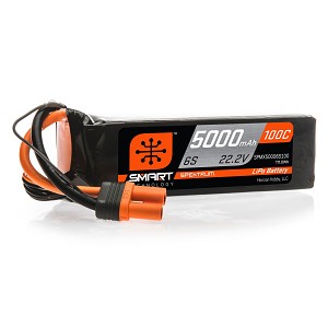 Spektrum 22.2V 5000mAh 6S 100C Smart LiPo Battery IC5
