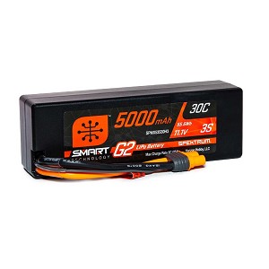 Spektrum 11.1V 5000mAh 3S 30C Smart LiPo G2 Hard Case: IC3