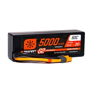 Spektrum 11.1V 5000mAh 3S 50C Smart LiPo G2 Hard Case: IC3