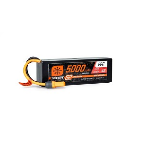 Spektrum 14.8V 5000mAh 4S 50C Smart LiPo G2 Hard Case: IC5