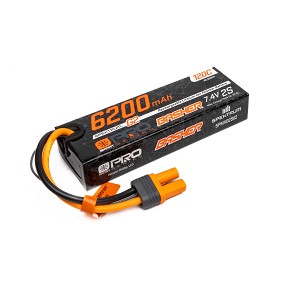 Spetrum 7.4V 6200mAh 2S 120C Smart G2 Pro Basher LiPo: IC5