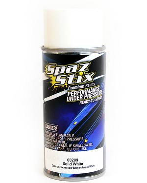 Spaz Stix Solid White / Backer Aerosol Paint (3.5oz) 