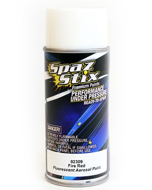Spaz Stix Fire Red Fluorescent Aerosol Paint (3.5oz) 
