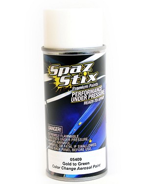 Spaz Stix Color Change Aerosol Paint Gold / Green (3.5oz) 