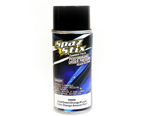 Spaz Stix Color Change Aerosol Paint Gold / Green / Orange / Purple (3.5oz) 