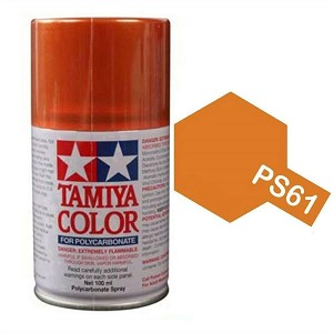 Tamiya PS-61 Metallic Orange Lexan Spray Paint (3oz)