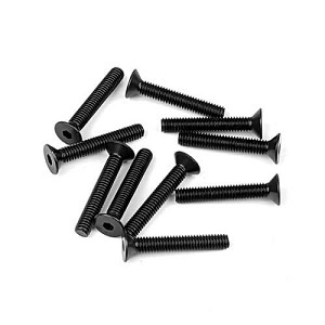 Tekno RC 4x25mm Flat Head Screws (10)