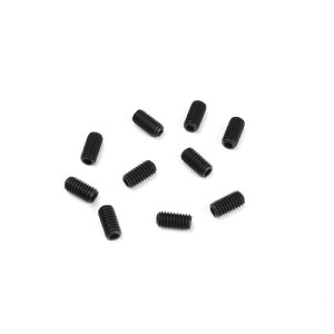 Tekno RC M4x8mm Set Screws (black, 10pcs)