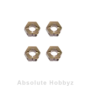 Tekno RC 12mm Aluminum M6 Driveshaft Hex Adapter Set (4)