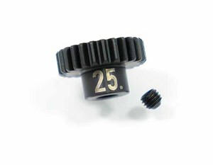 Tekno Hardened Steel 25T 5mm Bore Mod 0.8 (32 Pitch) Pinion Gear