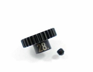 Tekno Hardened Steel 28T 5mm Bore Mod 0.8 (32 Pitch) Pinion Gear