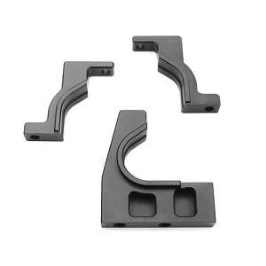 Tekno RC CNC Aluminum Split Center Differential Mount (Gun Metal)