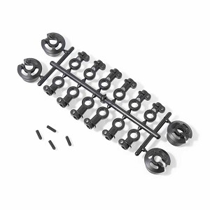 Tekno Shock Rod End & Spring Perch Set, 1/8 Tekno MT48 2.0