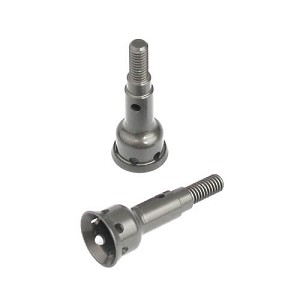 Tekno Stub Axles, Rear, 7075 Hard Anodized Aluminum (2): EB410