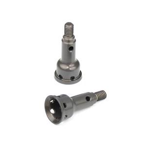 Tekno Stub Axles, Front, 7075 Hard Anodized Aluminum (2): EB410