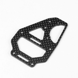 Tekno RC Center Diff Top Plate and Fan Mount (carbon fiber, EB410)