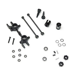 Tekno RC M6 Driveshafts and Steering Blocks Front 6mm: Slash 4X4