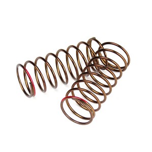 Tekno RC Shock Spring Set (front, 1.4x8.75, 4.37lb/in, 50mm, red) (2pcs)