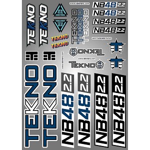 Tekno RC NB48 2.2 Decal Sheet