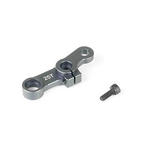 Tekno Aluminum Throttle Servo Horn, 25T M3 Clamp: NB/NT48 2.0