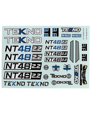 Tekno RC NT48 2.2 Decal Sheet