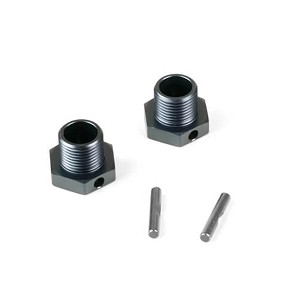Tekno RC Wheel Hubs (+1mm offset)  17mm Gunmetal