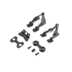 Team Losi Racing Rear Wing Stay & Washers: 22 4.0