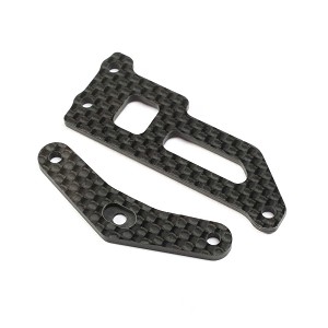 Team Losi Racing Carbon Brace and Servo Top Plate: 22X-4