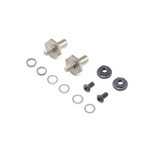 Team Losi Racing Front Axle Set, Aluminum 1mm Adj, 12mm Hex: 22 4.0