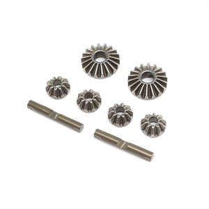 Team Losi Racing Diff Gear & Cross Pin Set Metal: 22X-4