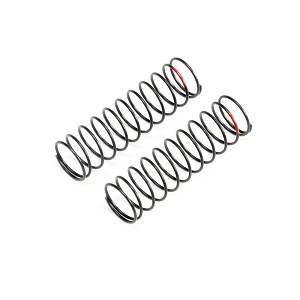 Team Losi Racing Red Rear Springs, Low Frequency, 12mm (2)