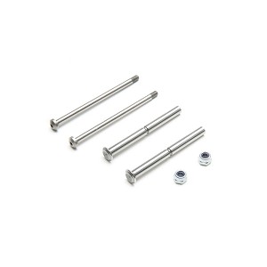 Team Losi Racing Front Hinge Pin and King Pin Set, Polished: All 22