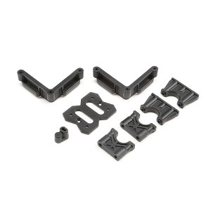 Team Losi Racing Center Diff Mount, Battery Mount: 8XE