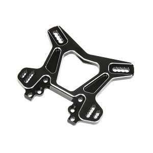 Team Losi Racing Front Shock Tower, Black, Aluminum: 8X/8XE