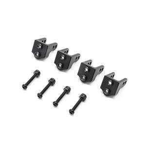 Losi Aluminum Upper Shock Mount, Black: Mini LMT (4)