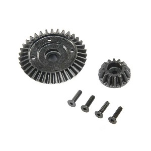 Team Losi Racing Ring and Pinion, Composite (Center Diff Only): 22X-4