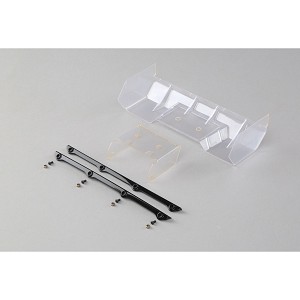 Team Losi Racing Polycarbonate Wing, Pre Cut,Clear: 8/E/T 4.0