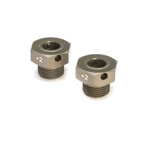 Team Losi Racing Wheel Hexes, +2mm Wider (2): 8X