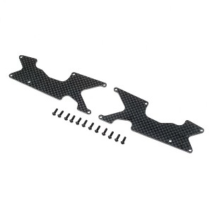 Team Losi Racing Rear Arm Inserts Carbon: 8XT