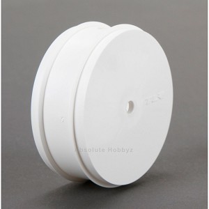 Team Losi Racing 61mm Front Wheel, 12mm Hex, White (2): 22 3.0