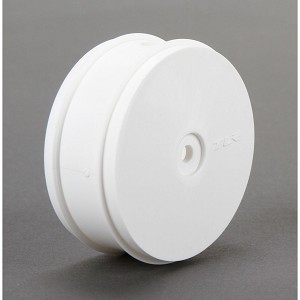 Team Losi Racing 61mm Front Wheel, 12mm Hex, White (2): 22-4