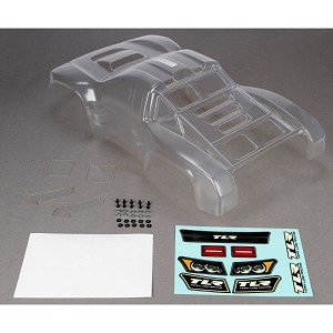 Team Losi Racing Hi Performance Body, Clear, Precut: 22SCT-2.0-SCTE