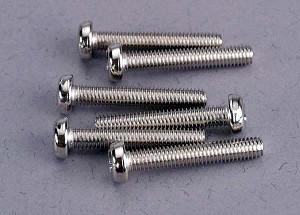 Traxxas Screws 3x18mm Roundhead Machine (6)