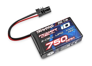 Traxxas 2S Power Cell 20C Lipo Battery w/iD Connector (7.4V/750mAh)