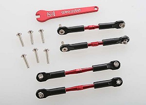 Traxxas Aluminum Turnbuckle Camber Link Set (Red) (4)