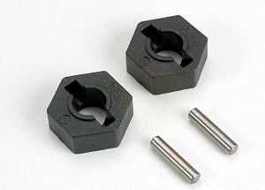 Traxxas Hex Wheel Hubs w/2.5x12mm Axle Pins (2)