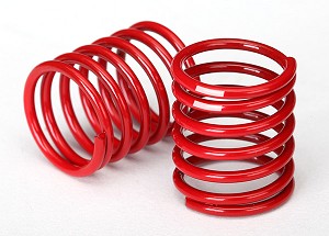 Traxxas Spring  Shock (Red) (2.8 Rate, White Stripe) (2)